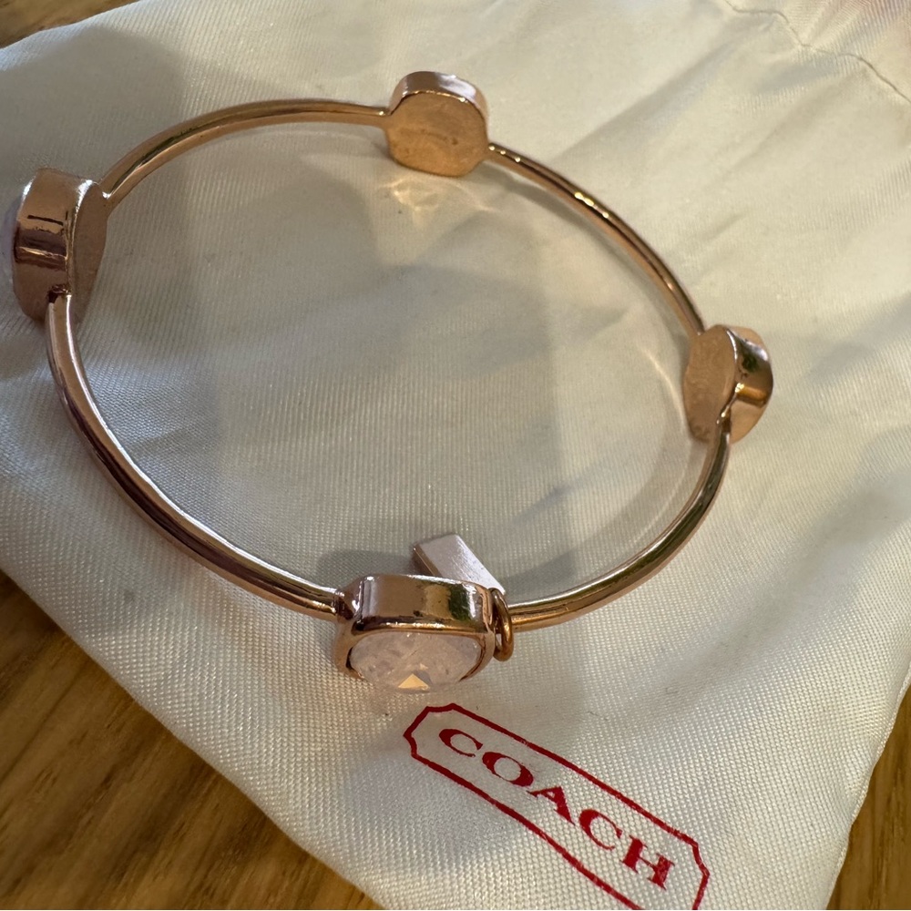 Coach Rose Gold Bangle Bracelet